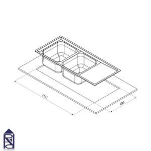 سینک-استیل-توکار-کن-مدل-8121s سه بعدی